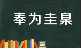奉为圭臬是什么意思 出自何处