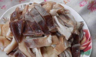 白切猪肚的做法 白切猪肚的简单做法