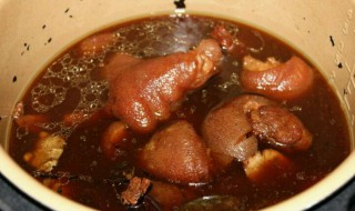 茶香猪蹄做法图解 茶香猪蹄怎么做