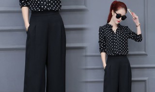 黑色阔腿裤配什么上衣 黑色阔腿裤可以这样搭配
