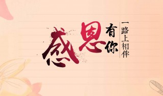 感恩节祝福语同事 有哪些句子表达