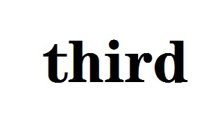third有没有复数意思 third的例句