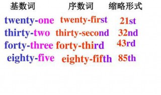 基数词变序数词顺口溜 教你个口诀轻松地记住基数词怎么变序数词