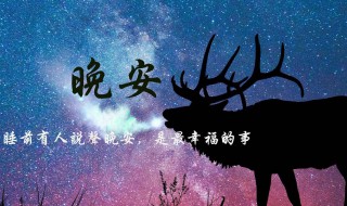 关心的晚安语句 关心的晚安语句分享