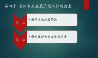 论述影响教师专业发展的个人因素 有以下两点