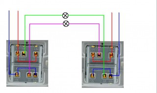 双控开关有四根线怎么接啊 看完就知道了