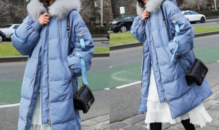 蓝色棉服搭配 快来看看