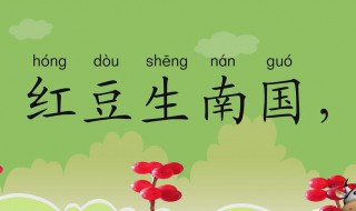 相思的诗句拼音版 相思原文及译文欣赏