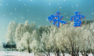 咏雪文言文翻译 咏雪原文