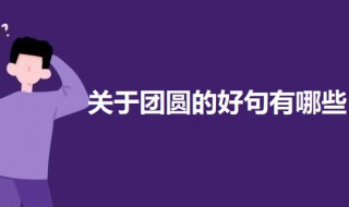 有关团圆的好句 有关团圆的好句有哪些