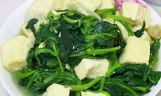 豆腐菠菜一起吃了怎么办(菠菜和豆腐一起吃了怎么办)