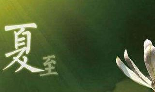 夏至习俗（夏至的风俗）