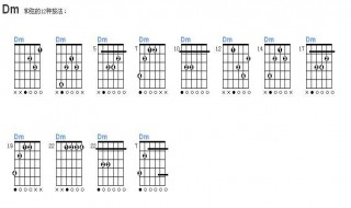 dm和弦按法（dm弦正确按法）