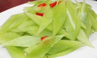 爽脆清炒莴笋片 小炒莴笋片