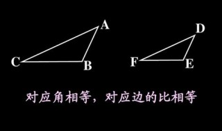 相似三角形的五个判定（全等三角形的五个判定）