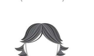 头发往右烫的发型（左边头发烫）