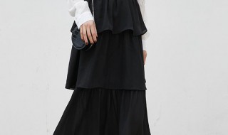黑色蛋糕裙搭配方法（黑色蛋糕裙搭配方法视频）