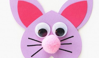 手工小兔子的做法 树叶手工小兔子的做法