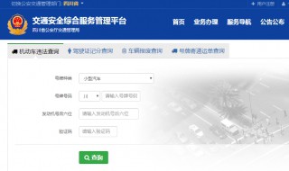 四川交通违章查询官网