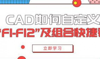 cad组合快捷键 如何自定义“F1-F12”及组合快捷键