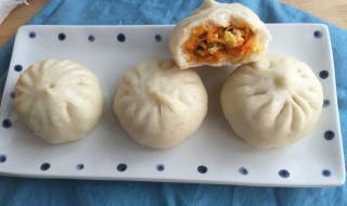 红萝卜馅大包子真实图片 红萝卜馅大包子