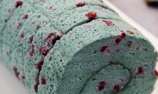 蝶豆花蛋糕卷的做法 蝶豆花巧克力卷的家常做法