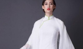 白色旗袍搭配技巧 白色旗袍搭配技巧图解