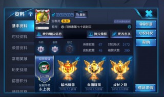 王者荣耀不同系统怎么看资料 王者荣耀不同系统怎么看资料片