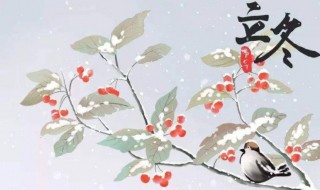 立冬时节下一个节气是什么 立冬后面的一个节气是什么