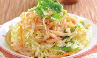 海蜇拌白菜怎么做最好吃 海蜇拌白菜怎么做