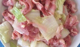 培根白菜鲁怎么做 白菜培根的做法