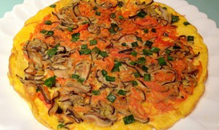 胡萝卜香菇煎蛋怎么做