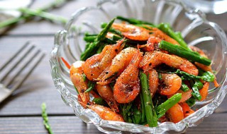 芦笋炒河虾的做法 芦笋花炒小河虾