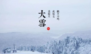 大雪节气要做什么 大雪节气要做什么准备