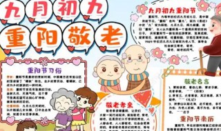关于重阳节手抄报内容 关于重阳节手抄报内容文字