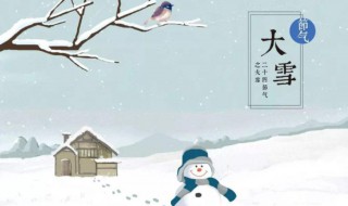 大雪是农历几月 大雪是农历几月几日几点几分