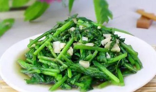 清炒茼蒿的做法（蒜蓉茼蒿的做法）