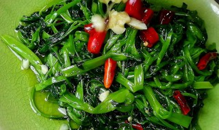干椒空心菜的做法 干椒空心菜的做法视频