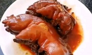 用高压锅做板栗猪脚怎么做好吃 红烧猪蹄板栗的做法高压锅
