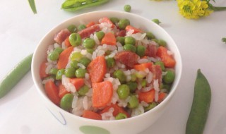 腊肠豌豆粒的做法 腊肠炒豌豆米