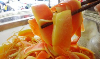 腌制木瓜制作方法 腌制木瓜制作方法和配料