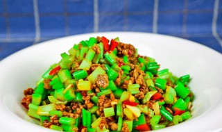 芹菜肉末怎么做 芹菜肉末怎么做好吃窍门