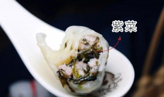 紫菜饺教程 紫菜饺子