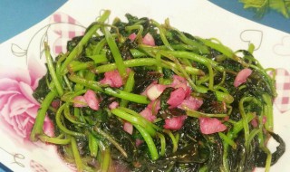 蒜炒红米苋 蒜蓉红米苋