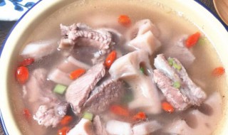 莲菜排骨汤怎么做（莲菜排骨汤的营养）