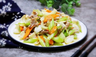西芹肉片怎么做 西芹肉片怎么做好吃又嫩