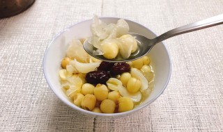 糖水白银豆怎么做 糖水银杏的做法大全
