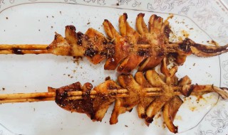 鸡肉丸子烤鱿鱼怎么做 鸡肉丸烤多久