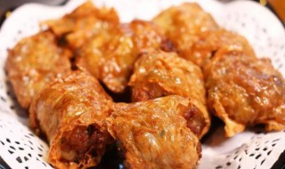 网油肉卷(网油肉卷的做法)