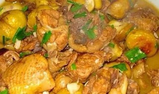 栗杏焖鸡肉 杏鲍菇栗子炖鸡的做法